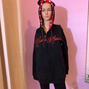 DISNEY PARK JACKET HOOD PLUS XL BLACK A49